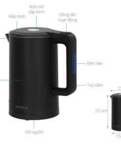 ẤM ĐUN NƯỚC HAFELE HS K1705DB 535.43.548